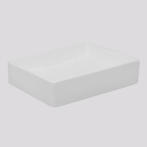 Argent Grace Neu 470 Rectangular Vessel Basin - Matte White