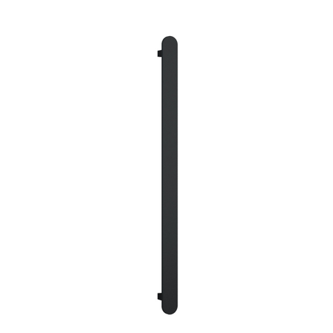 Thermorail 12V Flat Pill 900 Vertical Single Heated Towel Rail - VP900B Matte Black
