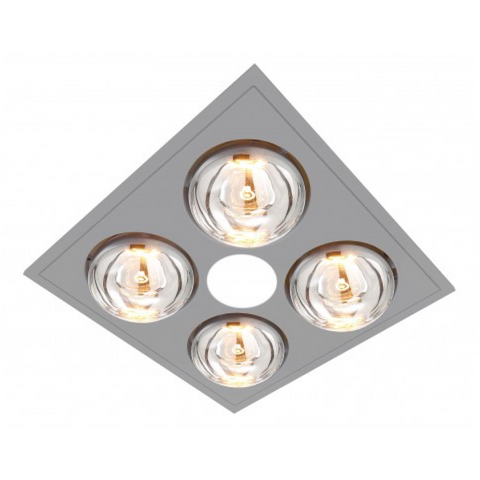 Ventair Myka 4 Slimline 3 In 1 Heat Lamp, Light & Exhaust M4HDLXS