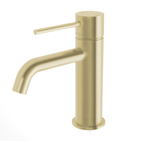 Phoenix - Vivid Slimline - VS7701-12 - Basin Mixer Curved - Brushed Gold
