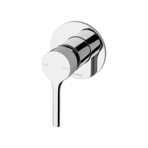 Phoenix Vivid Slimline Oval SwitchMix Shower/Wall Mixer - Chrome