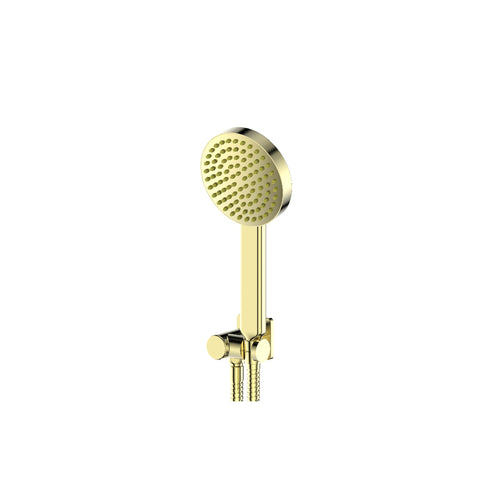 Greens Lavish Brass Handshower w/Wall Outlet Bracket - Brushed Brass