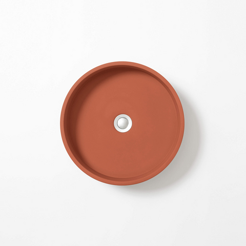 Concrete Studio Wirli Vessel Basin - Terracotta