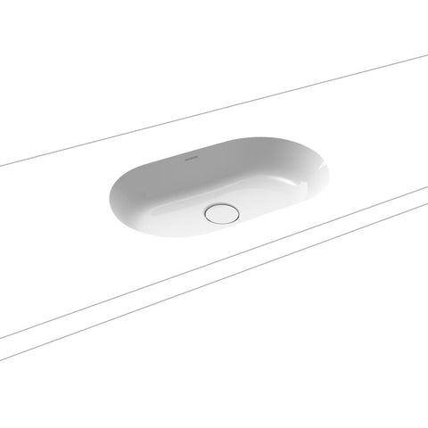 Kaldewei Centro Undercounter Basin 610 x 380 - 01-3059-0001K - Alpine White