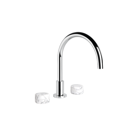 Brodware Halo Marble Bath Set 1.9507.00.6.G1 - Chrome
