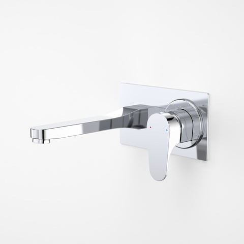 Dorf Viridian Wall Basin Mixer - 200mm - Chrome