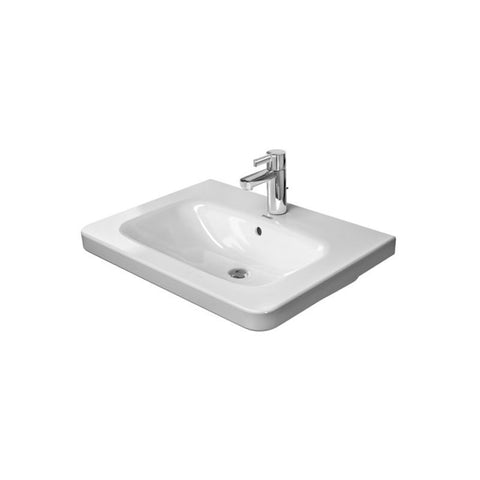 Duravit DuraStyle Furniture Washbasin 650mm - 1 Tap Hole - Gloss White