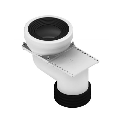 Bounty Brassware 100mm Extenda Pan 0-100mm Offset w- Flexi Fin Connection XP 100