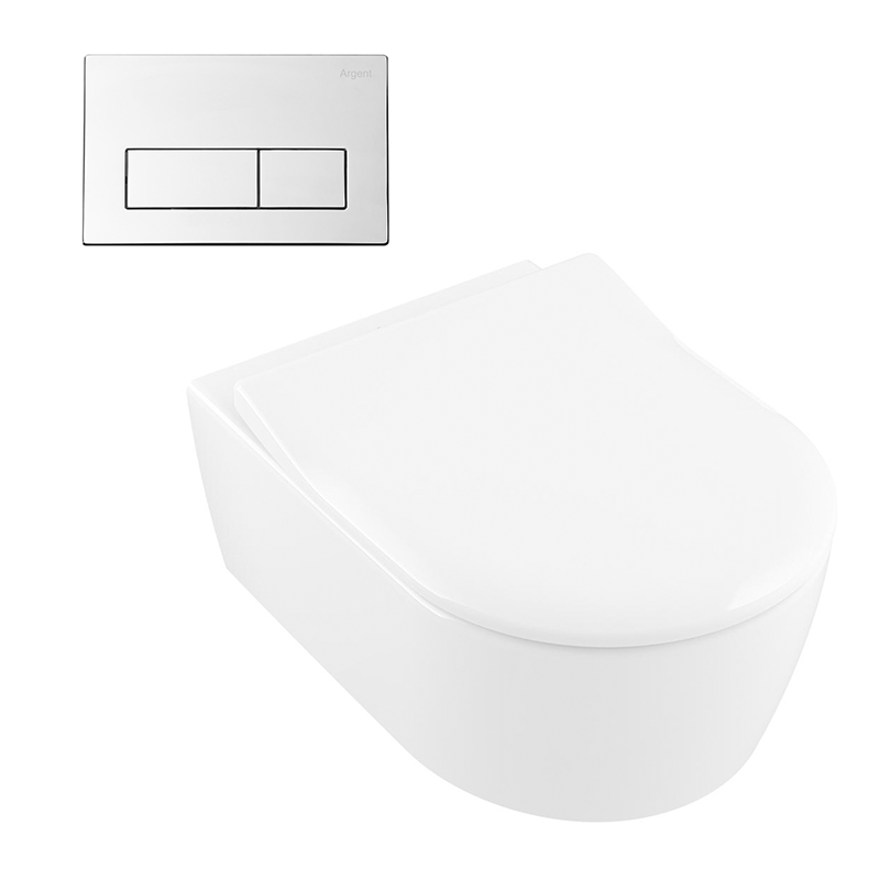 Villeroy & Boch Avento DirectFlush Wall Hung Ceramic Plus Toilet incl