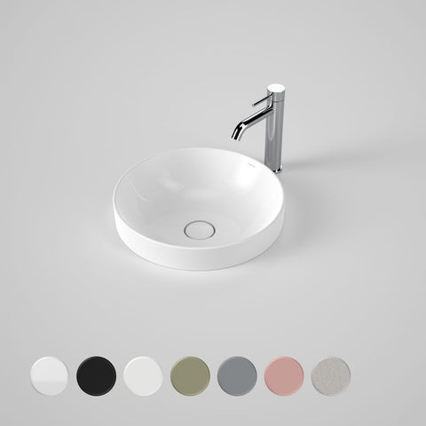 Caroma Liano II 400mm Round Inset Basin - Gloss White