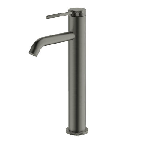 Gareth Ashton Poco Knurled High Basin Mixer – Gun Metal