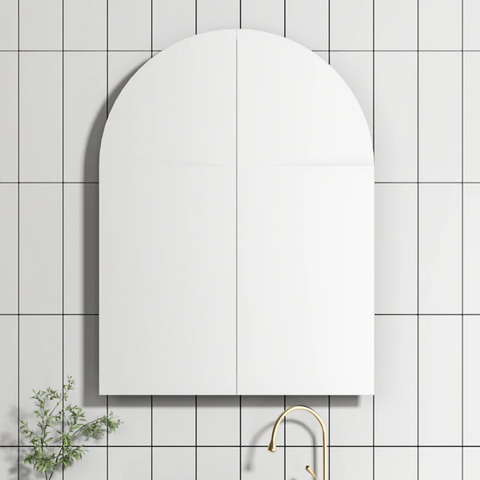 Cassa Design Archied 600mm Matte White Shaving Cabinet