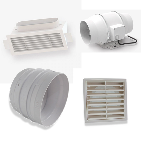 Expella Compact Linear Bar Grille Standard Exhaust Kit