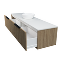 Timberline Elwood Dockland Wall Hung Vanity with SilkSurface Top & Basin 1800mm