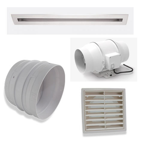 Expella 780mm Linear Slot Diffuser Standard Exhaust Kit