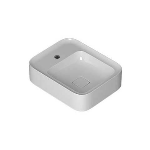 Parisi Cameo Wall Basin 500x400 - 1 Tap Hole - Gloss White