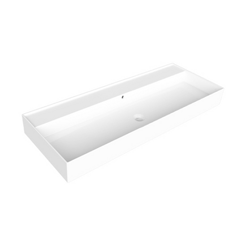 Parisi Twenty 120 Full Bowl Wall Basin - No Tap Hole - Gloss White