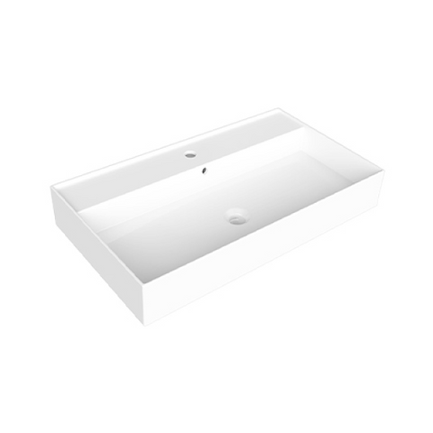 Parisi Twenty 80 Full Bowl Wall Basin - No Tap Hole - Gloss White