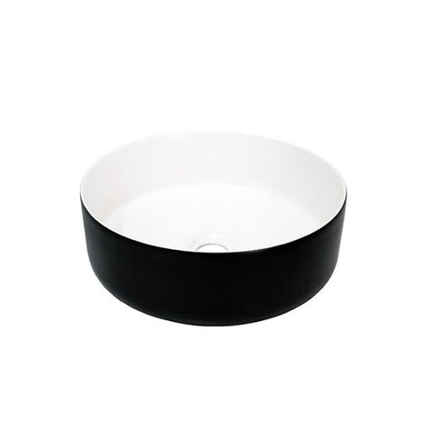ADP Margot Duo Above Counter Basin - Matte Black/White