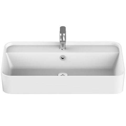 ADP Miya 750 Semi-Recessed Basin - Matte White