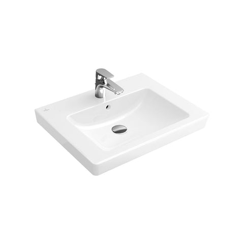 Villeroy & Boch Subway 2.0 650 Wall Basin - 1 Tap Hole - Gloss White