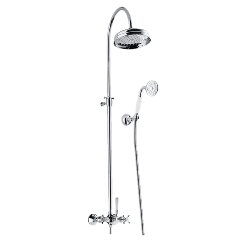 Armando Vicario Provincial Overhead Shower with Hand Shower - Chrome