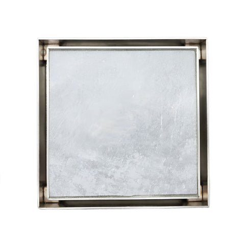 Cass Brothers 120 x 120mm Single Tile Insert Waste 316 Grade Stainless Steel
