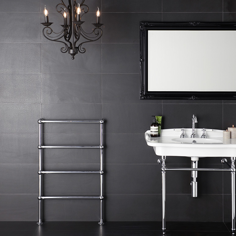 Hydrotherm B Series 600 Freestanding Heated Towel Rail Chrome