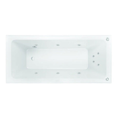 Decina Cortez 1670mm Acrylic Santai Spa Bath - Gloss White