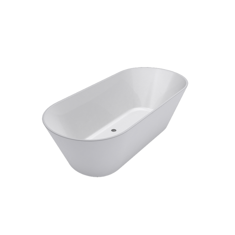 Decina Elinea 1500mm Acrylic Freestanding Bath - Gloss White