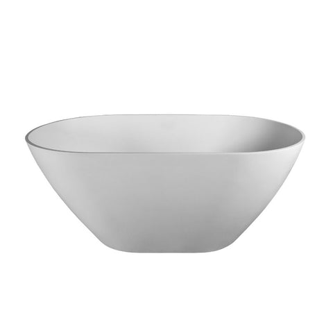 DADOquartz Emily 1550mm Freestanding Bath No Overflow - Polished White