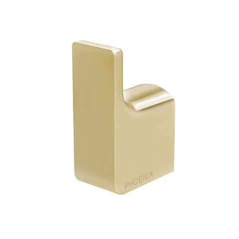 Phoenix Gloss Robe Hook - Brushed Gold