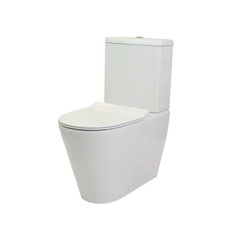 Studio Bagno Manhattan MAN001 Rimless Back to Wall Toilet Suite - Bottom Inlet