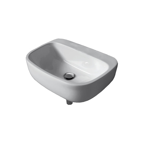 Parisi Mono 64 Wall Basin 3 Tap Holes - Gloss White