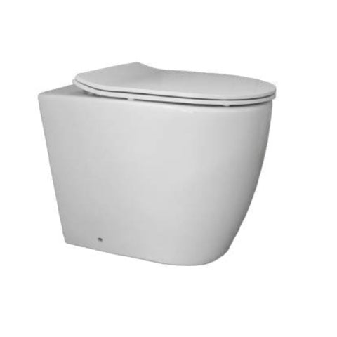 Turner Hastings Narva Rimless Floor Mounted Pan w- Soft Close Quick Release Thin Seat
