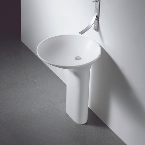 Gallaria Omeo Pedestal Basin - Gloss White