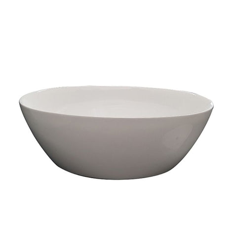 Parisi Ovale 1700mm Lucite Acrylic Freestanding Bath No Overflow - Gloss White