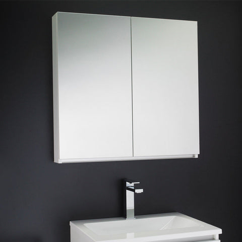 Rifco Platinum Cabinet Double Door Gloss White Sides 600mm