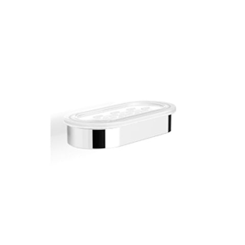 Parisi Ellisse Glass Soap Dish Holder - Chrome