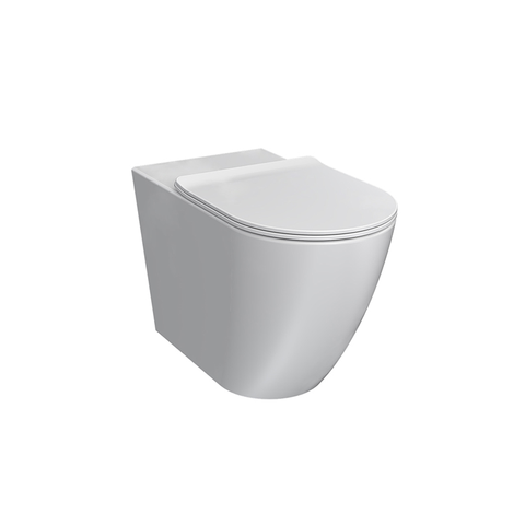 Parisi Ellisse MK II Ambulant Wall Faced Rimless Pan - Soft Close Seat