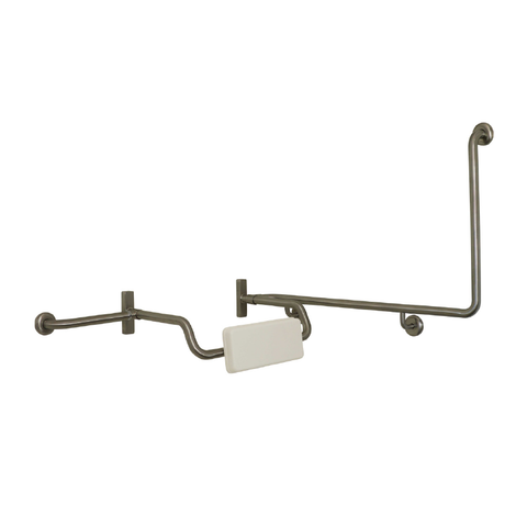 Parisi Envy Grab Rail with Backrest Combo 90° Left Hand