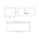 Rifco Platinum 1200 Wall Hung Vanity Spec