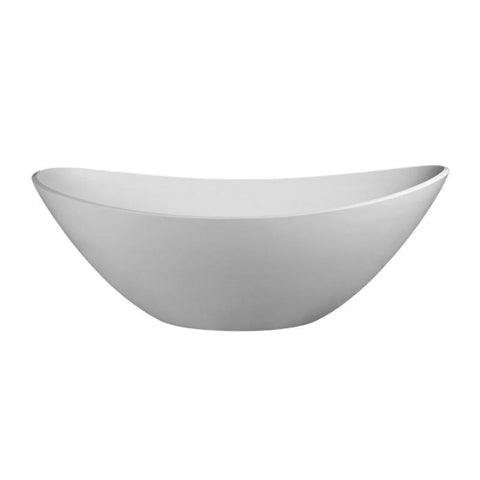 DADOquartz Rio 1715mm Oval Freestanding Bath No Overflow - Satin White
