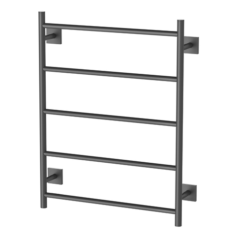 Phoenix Radii Towel Ladder 550x740 Square Plate - Matte Black