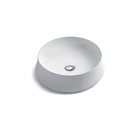 Parisi Sharp 50 Round Bench Basin - Gloss White