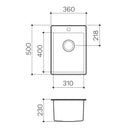 Clark Square 25L Laundry Sink Specification