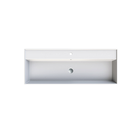 Parisi Twenty 120 Full Bowl Wall Basin - 1 Tap Hole - Gloss White