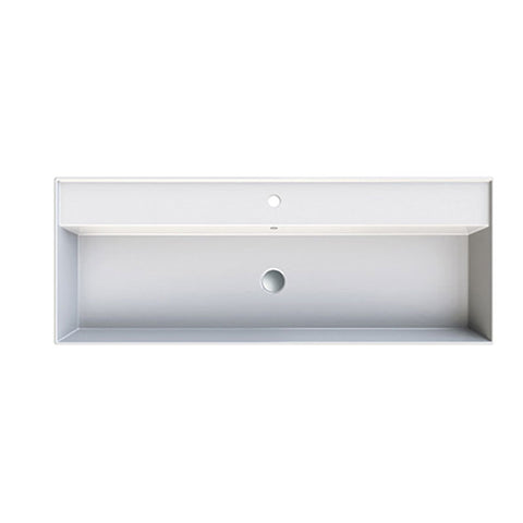 Parisi Twenty 120 Full Bowl Bench Basin - 3 Tap Holes - Gloss White