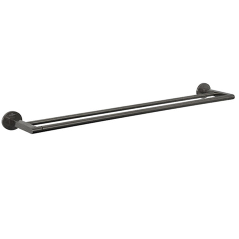 Villeroy & Boch Architectura 800mm Double Towel Rail - Gun Metal