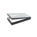 Velux VCM 665 x 1275mm Manual Flat Roof Skylight - Includes FSCC Solar Blackout Honeycomb Blinds - VCM 2246 2004AD + FSCC 2246 1045S